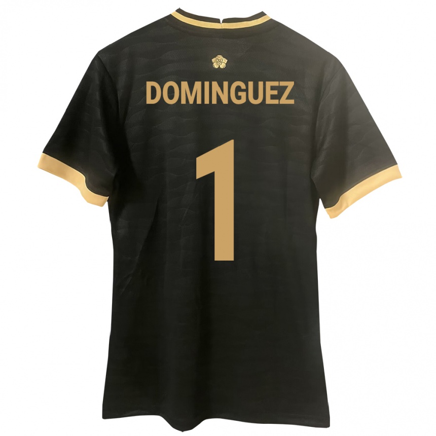 Kids Football Panama Valeska Domínguez #1 Black Away Jersey 24-26 T-Shirt