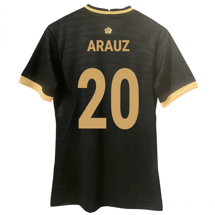 Kids Football Panama Yulieth Araúz #20 Black Away Jersey 24-26 T-Shirt