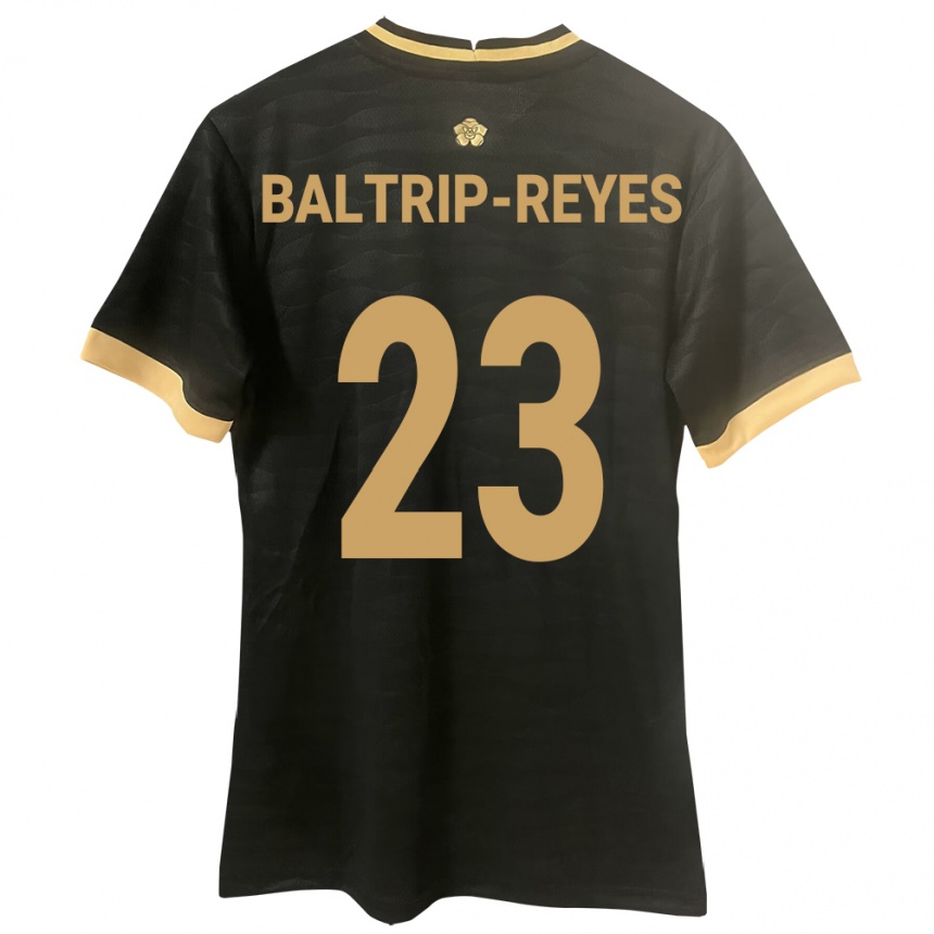 Kids Football Panama Carina Baltrip-Reyes #23 Black Away Jersey 24-26 T-Shirt