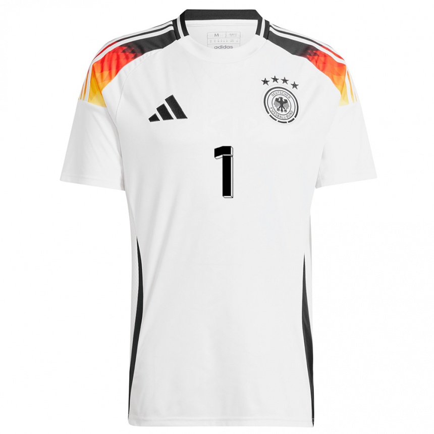 Men Football Germany Stina Johannes #1 White Home Jersey 24-26 T-Shirt