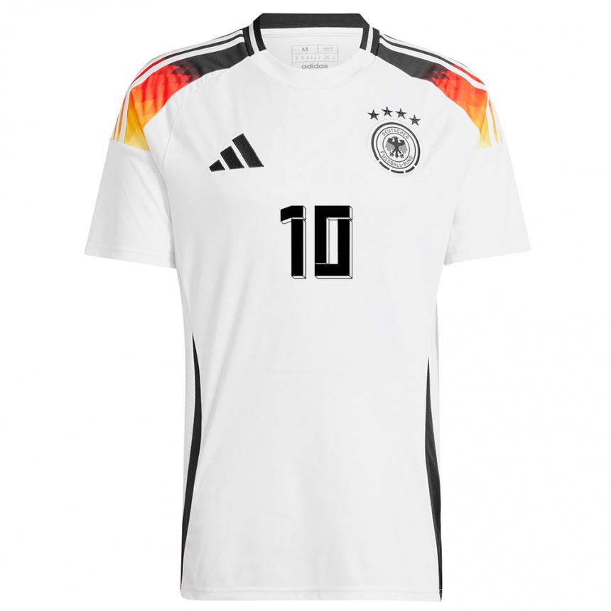 Men Football Germany Muhammed Damar #10 White Home Jersey 24-26 T-Shirt