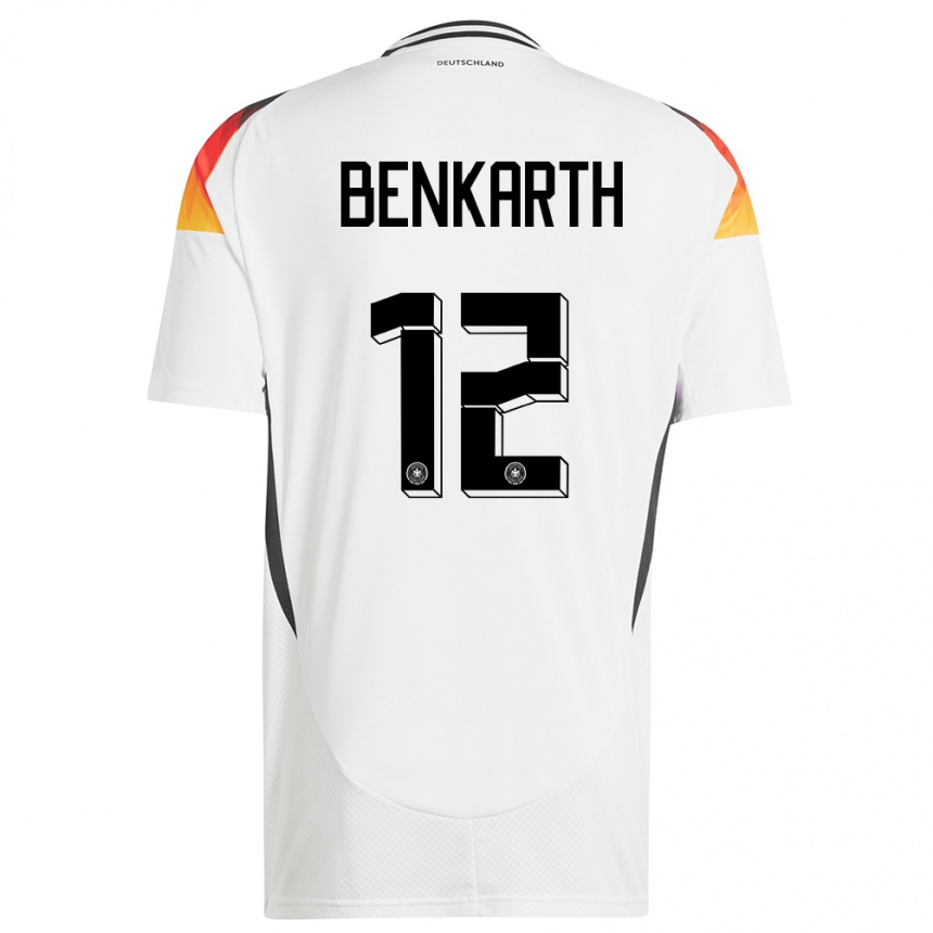 Men Football Germany Laura Benkarth #12 White Home Jersey 24-26 T-Shirt