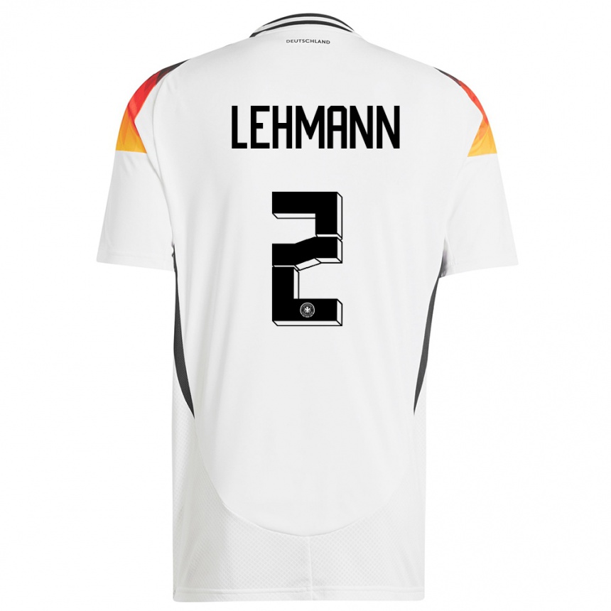 Men Football Germany Paul Lehmann #2 White Home Jersey 24-26 T-Shirt