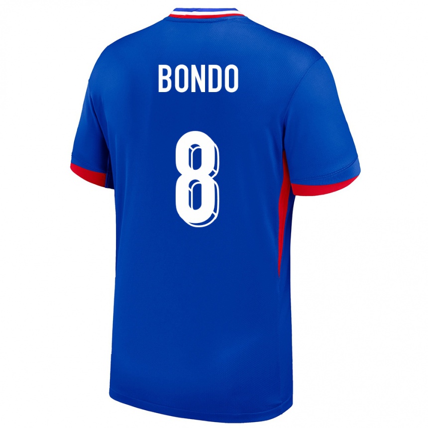 Men Football France Warren Bondo #8 Blue Home Jersey 24-26 T-Shirt