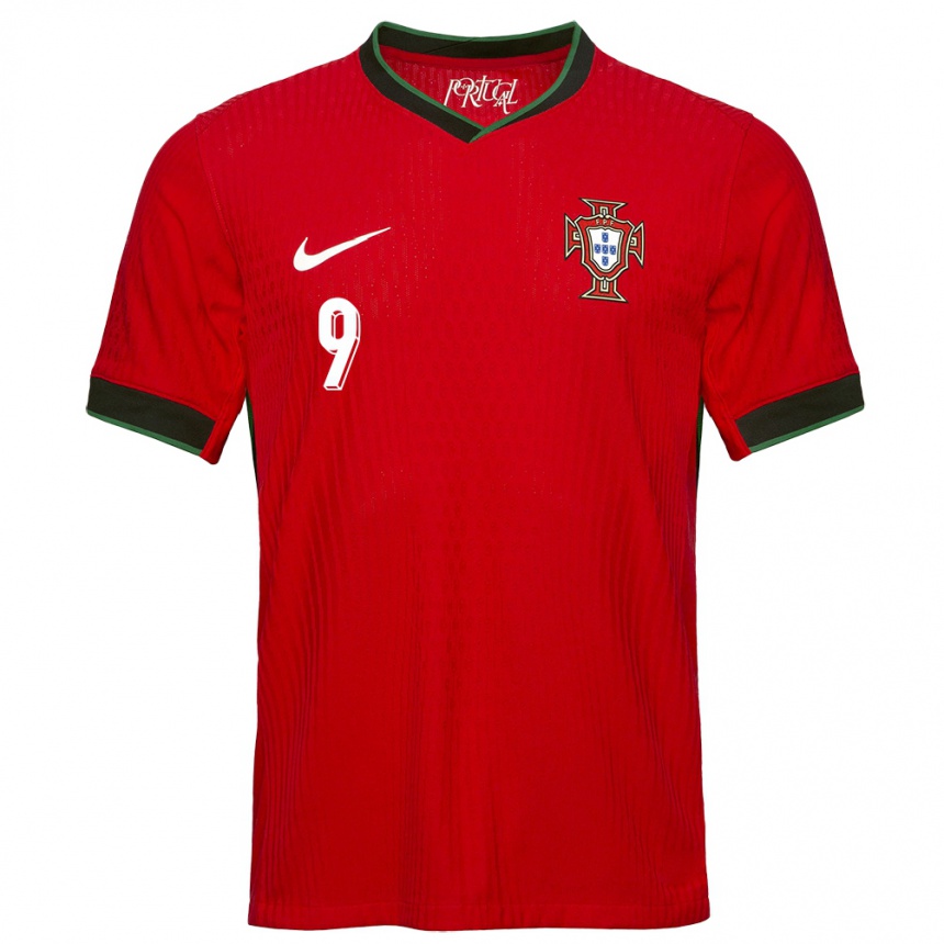 Men Football Portugal Nuno Patricio #9 Red Home Jersey 24-26 T-Shirt