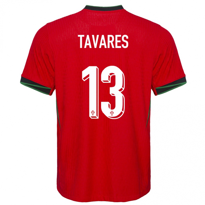 Men Football Portugal Nuno Tavares #13 Red Home Jersey 24-26 T-Shirt