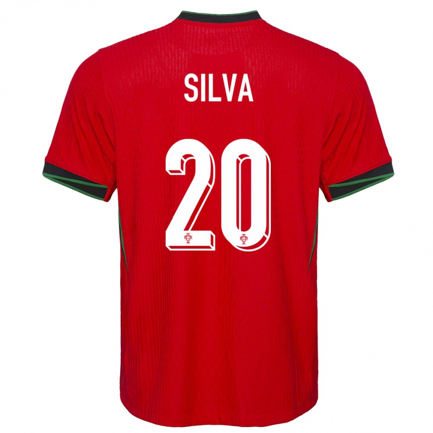 Men Football Portugal Fabio Silva #20 Red Home Jersey 24-26 T-Shirt