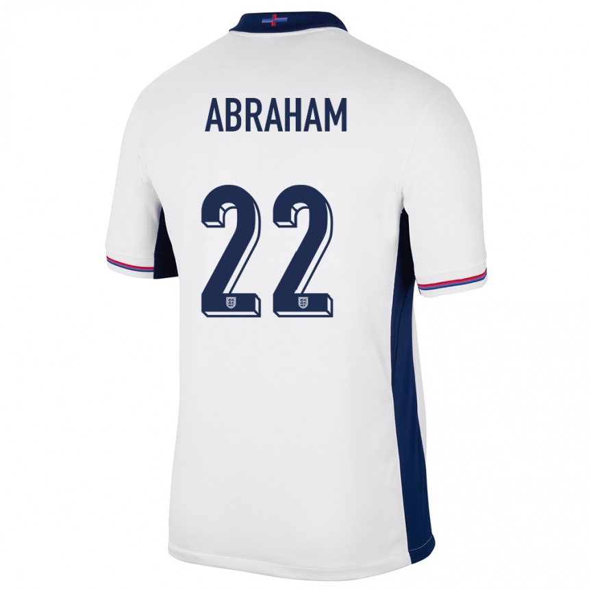 Men Football England Tammy Abraham #22 White Home Jersey 24-26 T-Shirt