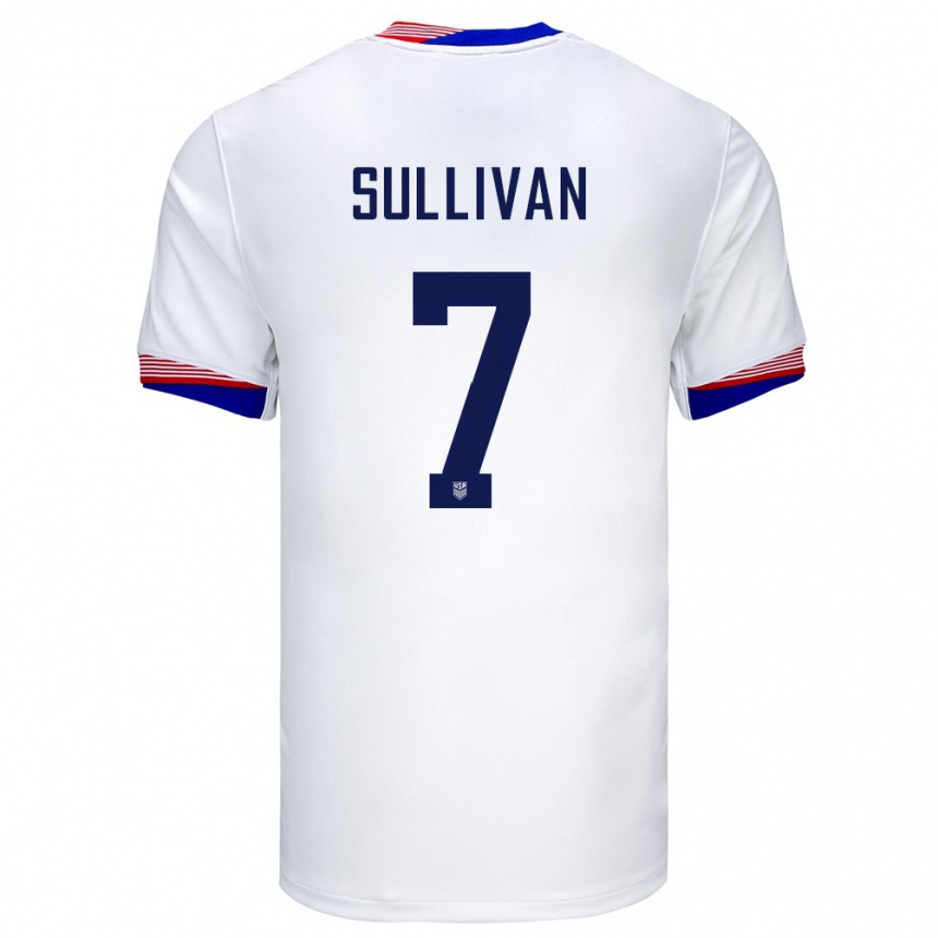 Men Football United States Quinn Sullivan #7 White Home Jersey 24-26 T-Shirt