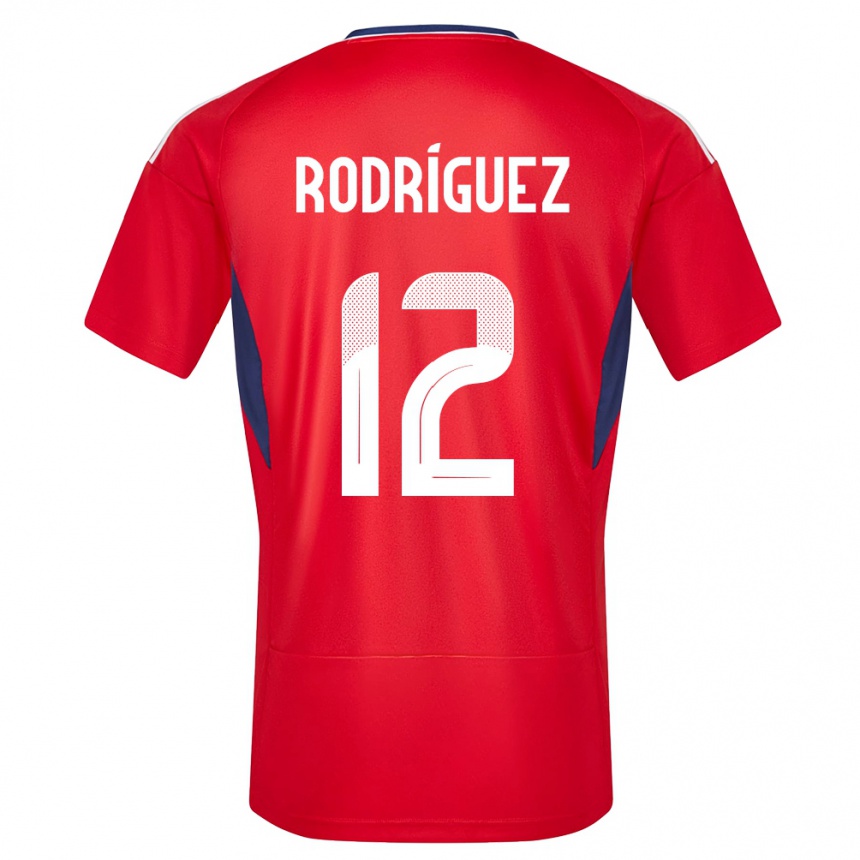Men Football Costa Rica Lixy Rodriguez #12 Red Home Jersey 24-26 T-Shirt