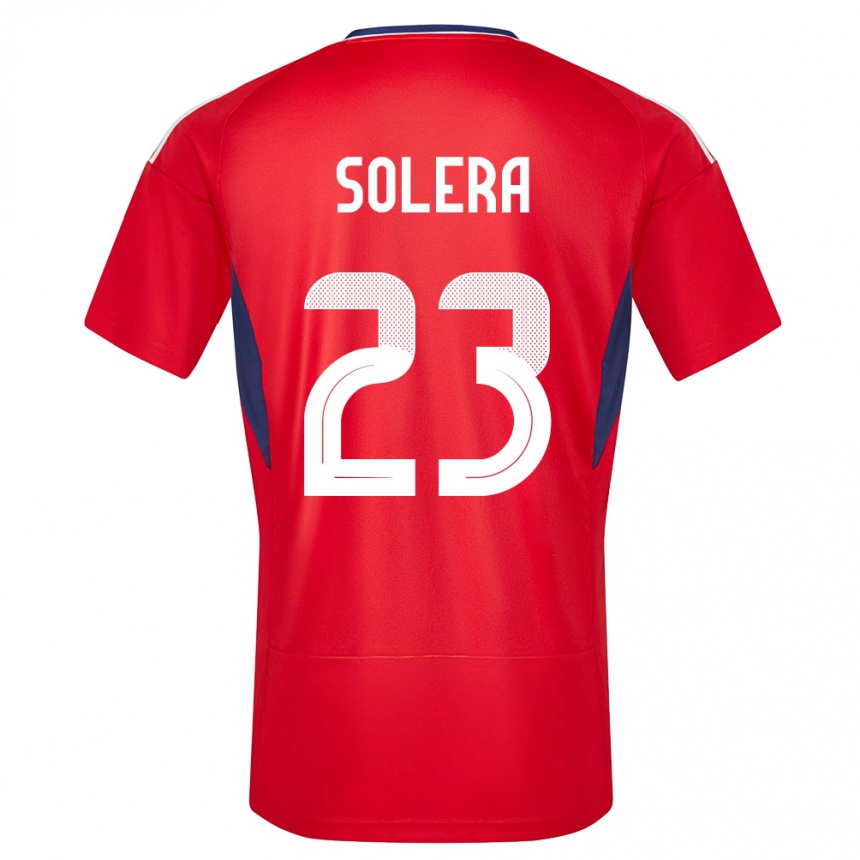 Men Football Costa Rica Daniela Solera #23 Red Home Jersey 24-26 T-Shirt
