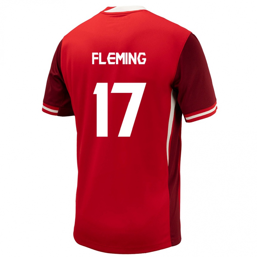 Men Football Canada Jessie Fleming #17 Red Home Jersey 24-26 T-Shirt