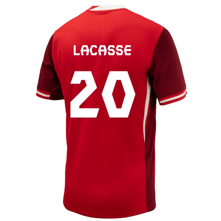 Men Football Canada Cloe Lacasse #20 Red Home Jersey 24-26 T-Shirt