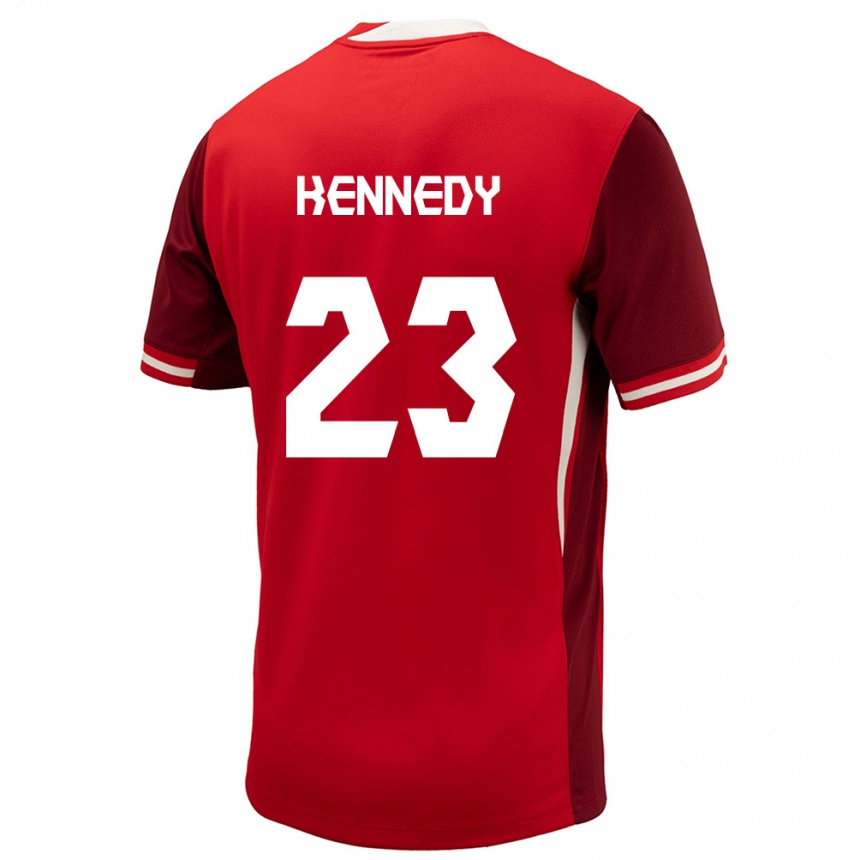 Men Football Canada Scott Kennedy #23 Red Home Jersey 24-26 T-Shirt