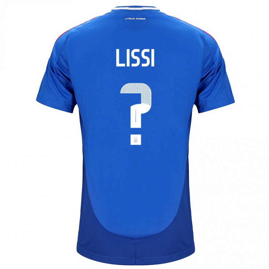 Men Football Italy Thomas Lissi #0 Blue Home Jersey 24-26 T-Shirt