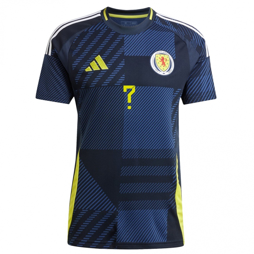 Men Football Scotland Finlay Robertson #0 Dark Blue Home Jersey 24-26 T-Shirt