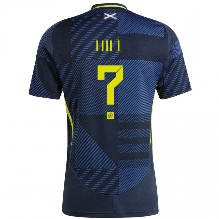 Men Football Scotland Kathryn Hill #0 Dark Blue Home Jersey 24-26 T-Shirt