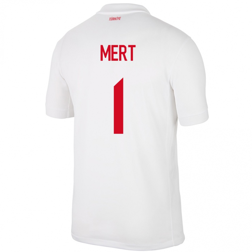 Men Football Turkey Mert Günok #1 White Home Jersey 24-26 T-Shirt