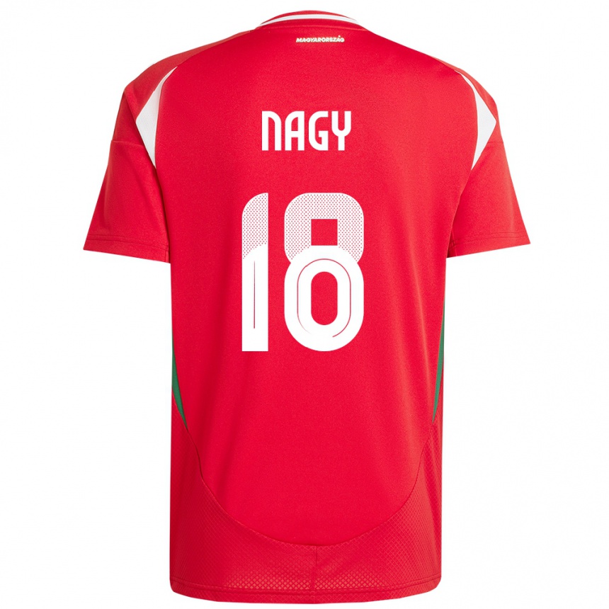 Men Football Hungary Zsolt Nagy #18 Red Home Jersey 24-26 T-Shirt