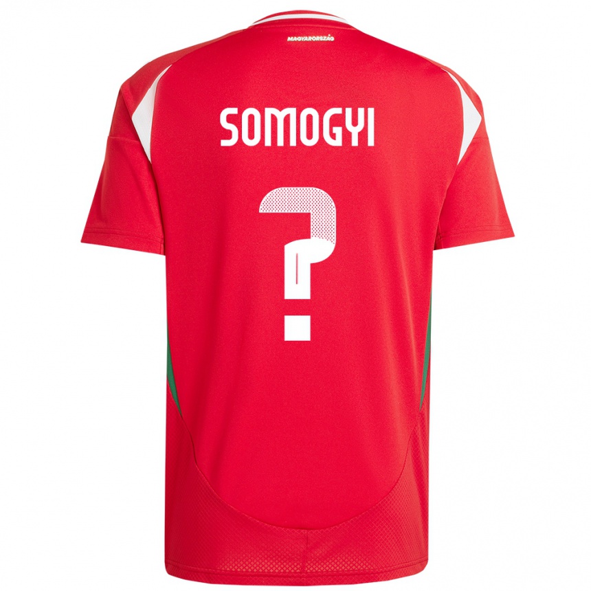 Men Football Hungary Ádám Somogyi #0 Red Home Jersey 24-26 T-Shirt