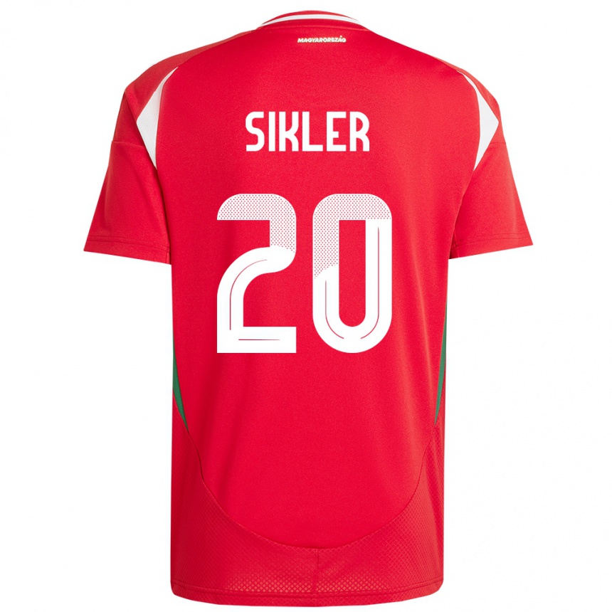 Men Football Hungary Kinga Sikler #20 Red Home Jersey 24-26 T-Shirt