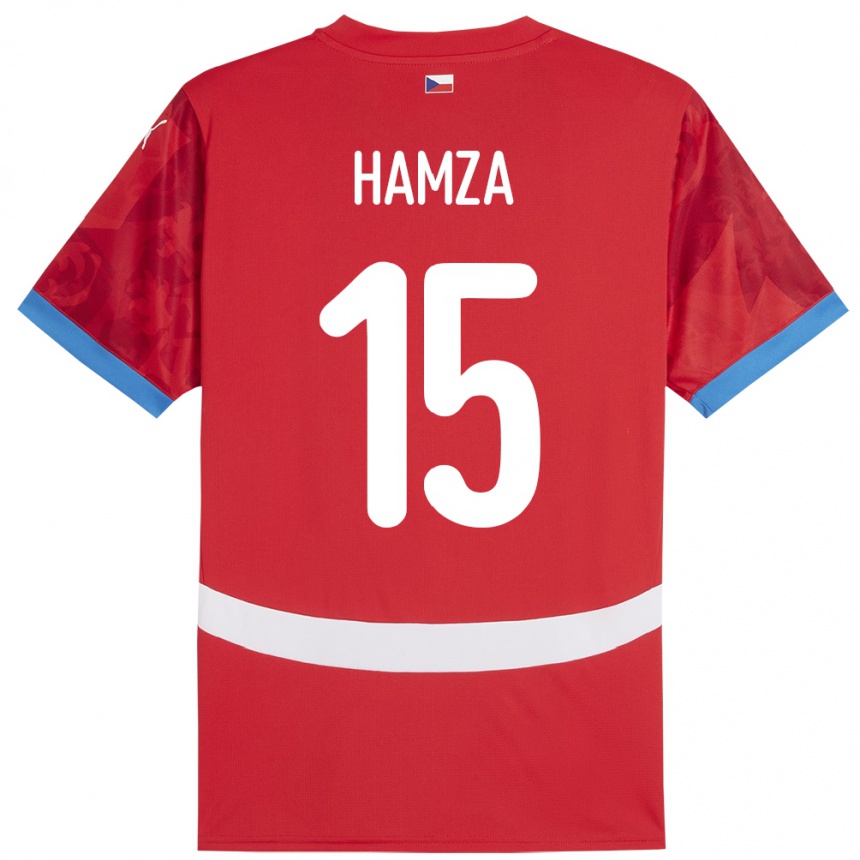 Men Football Czech Republic Jiri Hamza #15 Red Home Jersey 24-26 T-Shirt