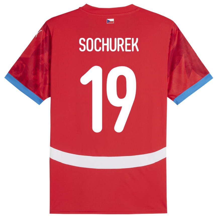 Men Football Czech Republic Hugo Sochurek #19 Red Home Jersey 24-26 T-Shirt