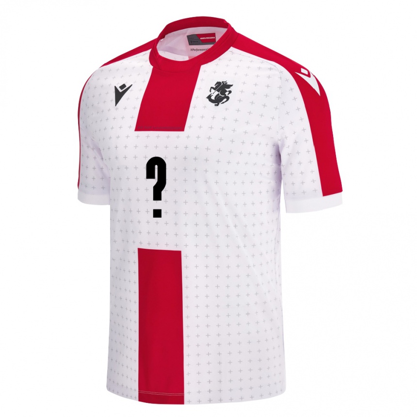 Men Football Georgia Luka Tsulaia #0 White Home Jersey 24-26 T-Shirt