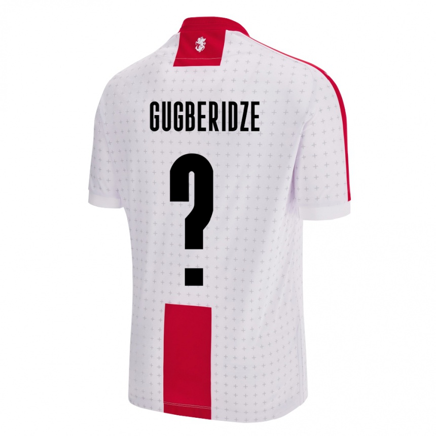 Men Football Georgia Beka Gugberidze #0 White Home Jersey 24-26 T-Shirt