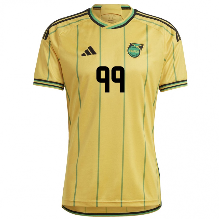 Men Football Jamaica Malikae Dayes #99 Yellow Home Jersey 24-26 T-Shirt