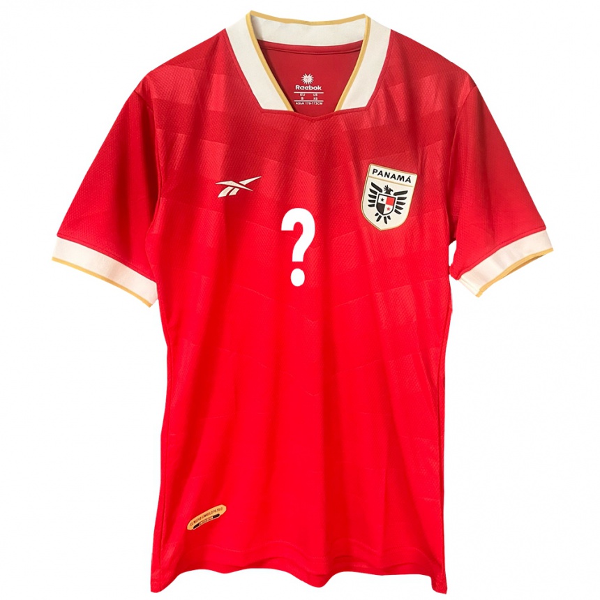 Men Football Panama Your Name #0 Red Home Jersey 24-26 T-Shirt