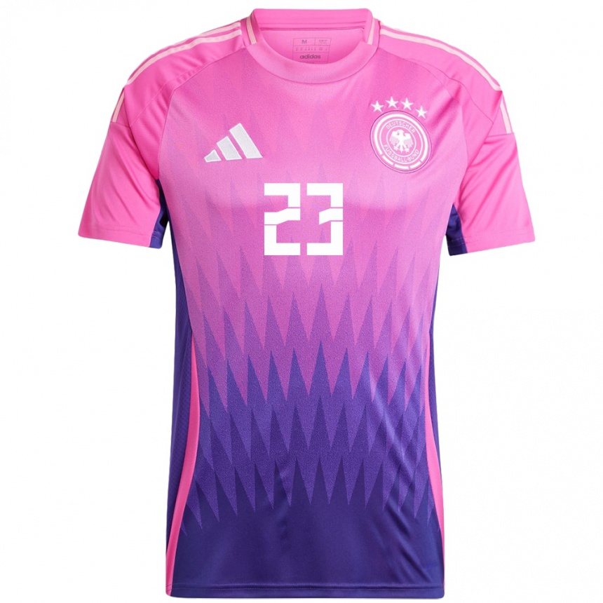 Men Football Germany Noah Atubolu #23 Pink Purple Away Jersey 24-26 T-Shirt