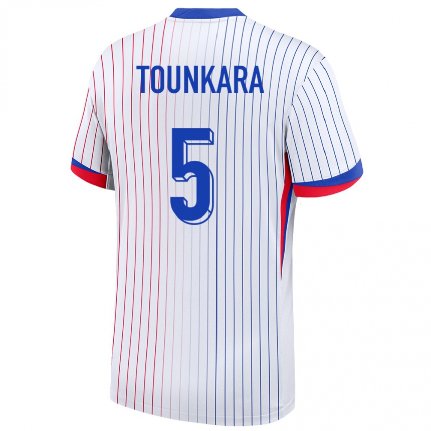 Men Football France Aissatou Tounkara #5 White Away Jersey 24-26 T-Shirt