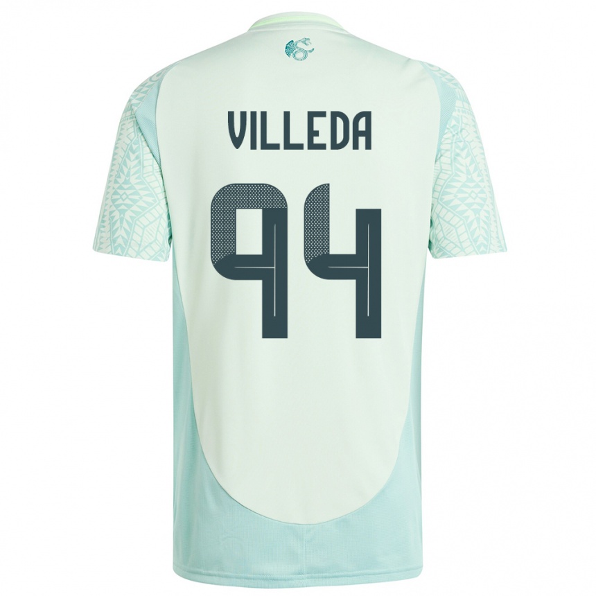 Men Football Mexico Melany Villeda #94 Linen Green Away Jersey 24-26 T-Shirt