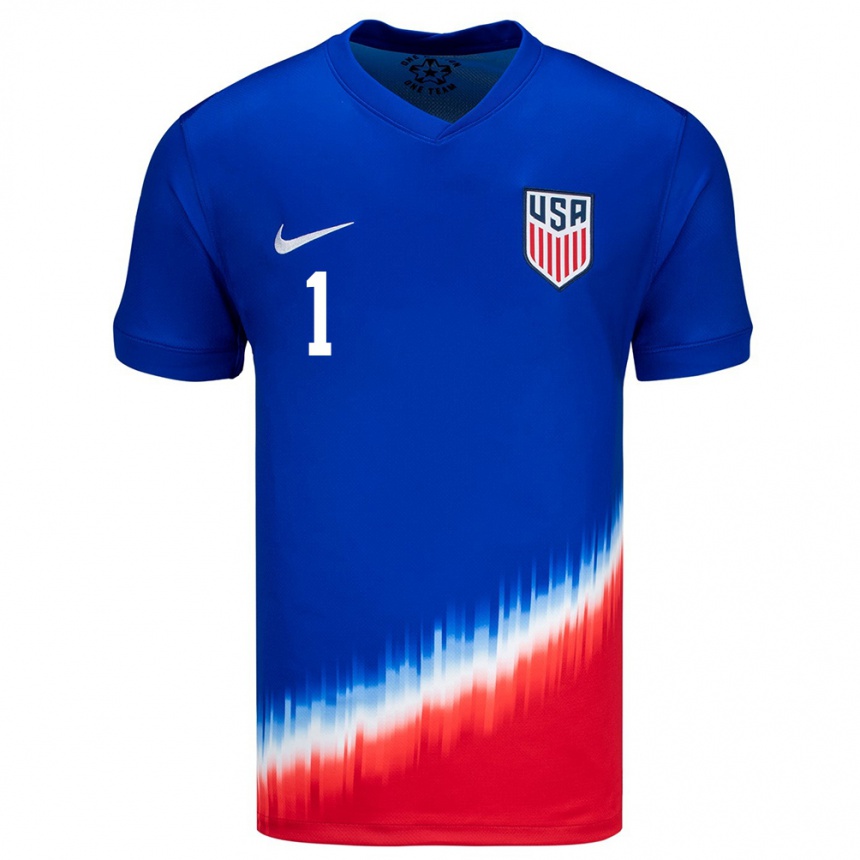 Men Football United States Antonio Carrera #1 Blue Away Jersey 24-26 T-Shirt