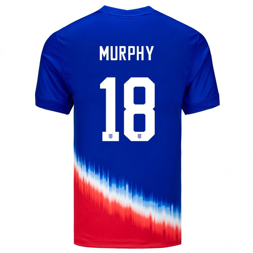 Men Football United States Casey Murphy #18 Blue Away Jersey 24-26 T-Shirt