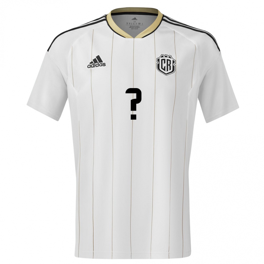 Men Football Costa Rica Deylan Aguilar #0 White Away Jersey 24-26 T-Shirt
