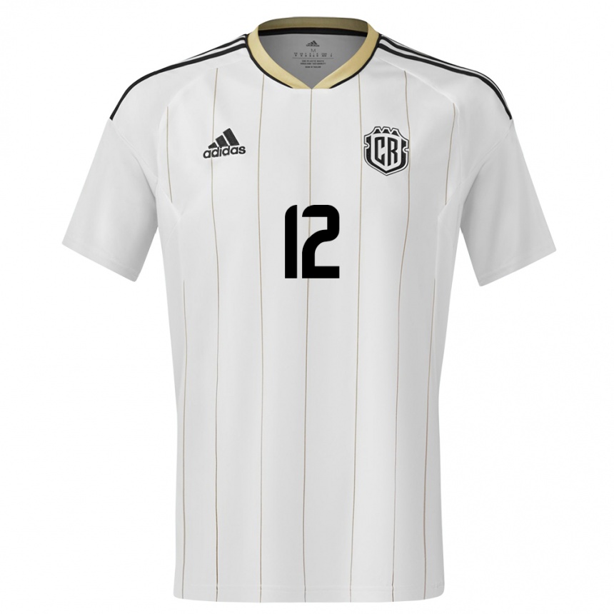 Men Football Costa Rica Lixy Rodriguez #12 White Away Jersey 24-26 T-Shirt
