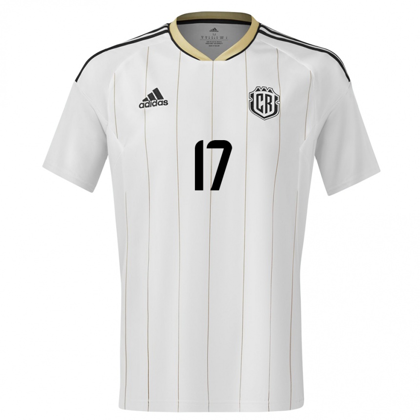 Men Football Costa Rica Michelle Montero #17 White Away Jersey 24-26 T-Shirt