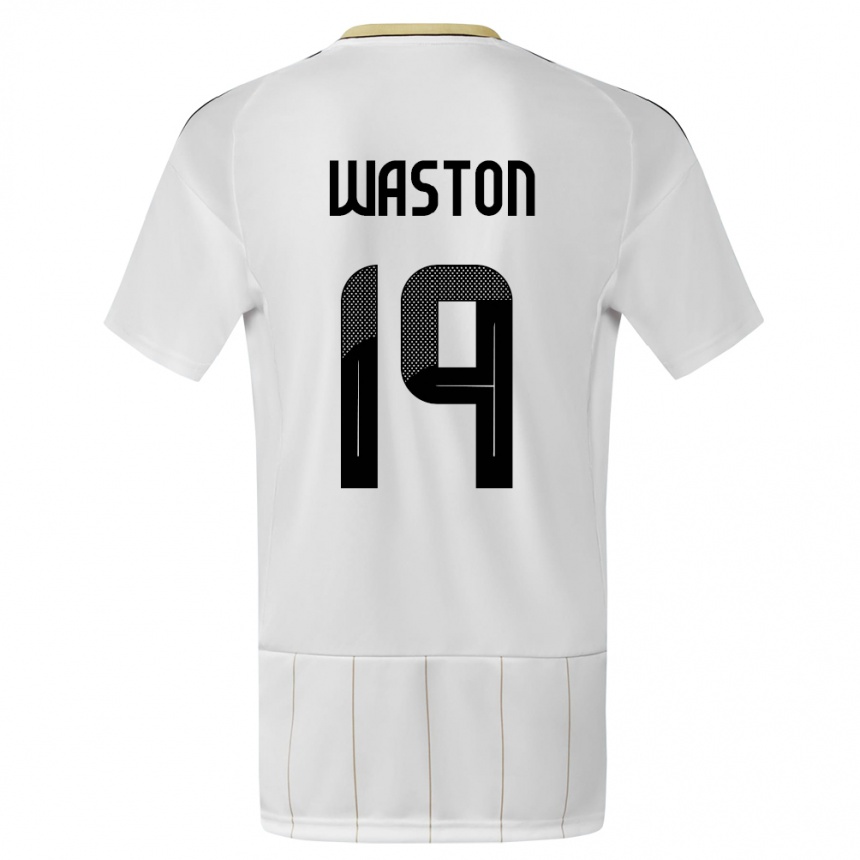 Men Football Costa Rica Kendall Waston #19 White Away Jersey 24-26 T-Shirt