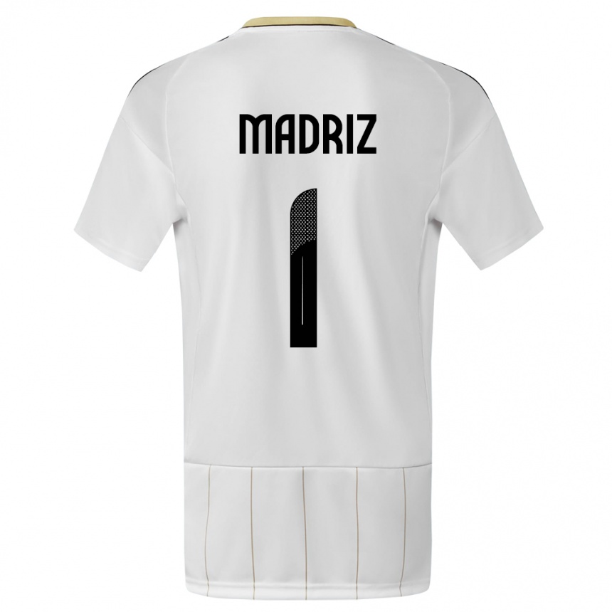 Men Football Costa Rica Abraham Madriz #1 White Away Jersey 24-26 T-Shirt