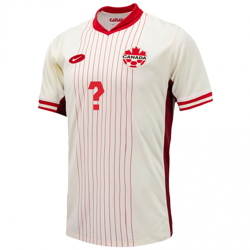 Men Football Canada Joshue Ndakala #0 White Away Jersey 24-26 T-Shirt