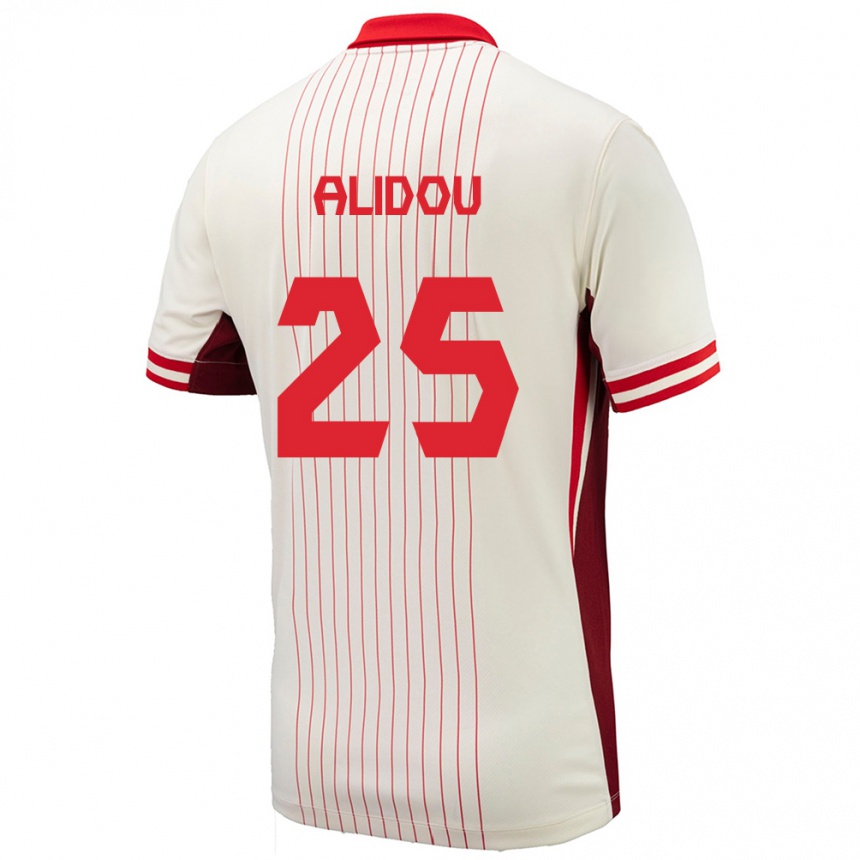 Men Football Canada Marie-Yasmine Alidou #25 White Away Jersey 24-26 T-Shirt