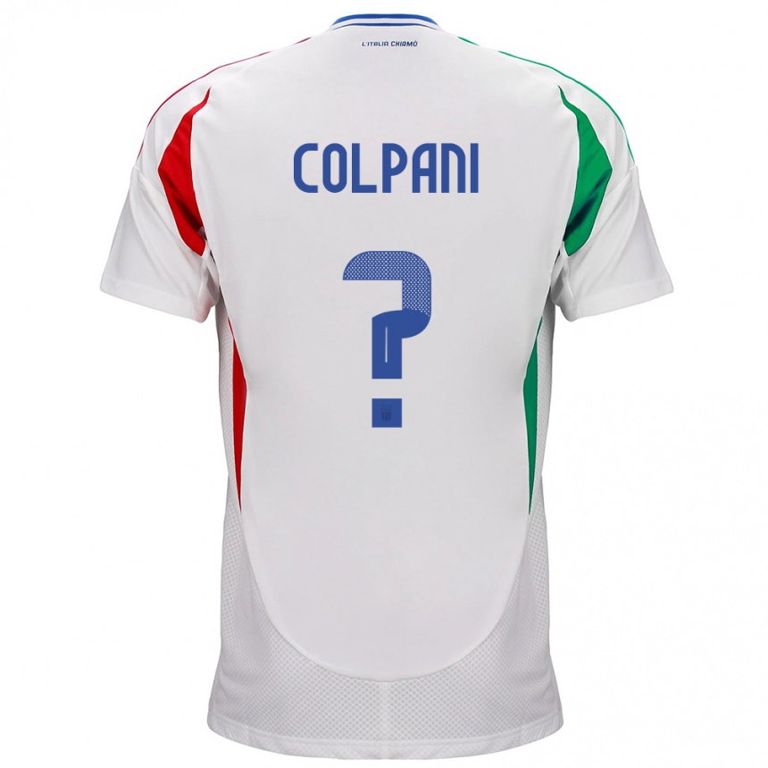 Men Football Italy Andrea Colpani #0 White Away Jersey 24-26 T-Shirt