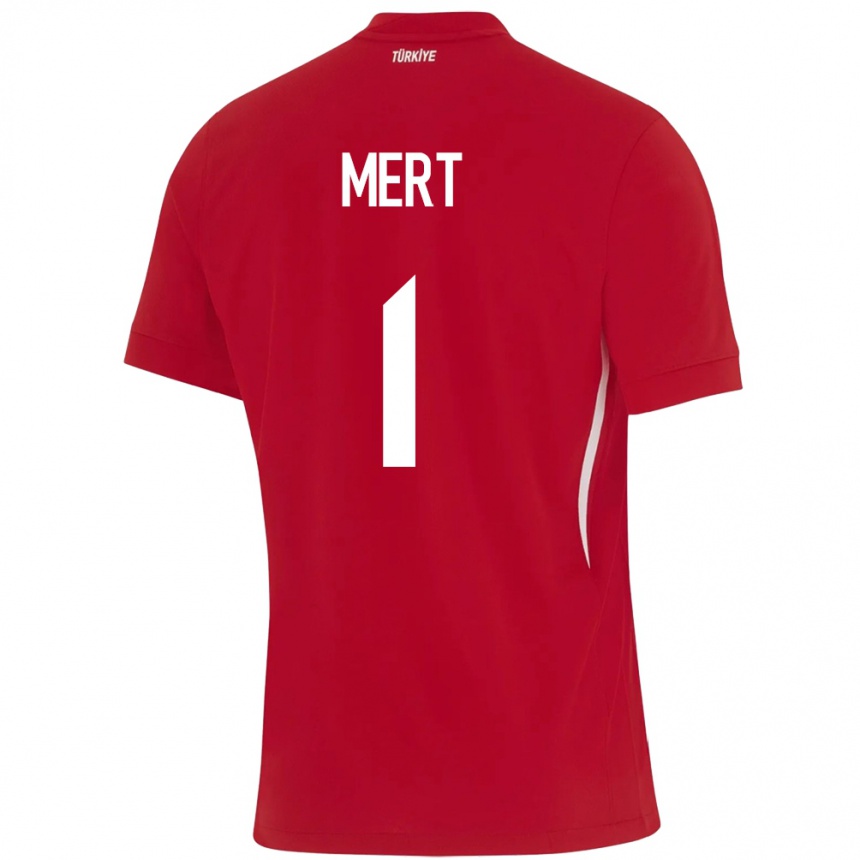 Men Football Turkey Mert Günok #1 Red Away Jersey 24-26 T-Shirt