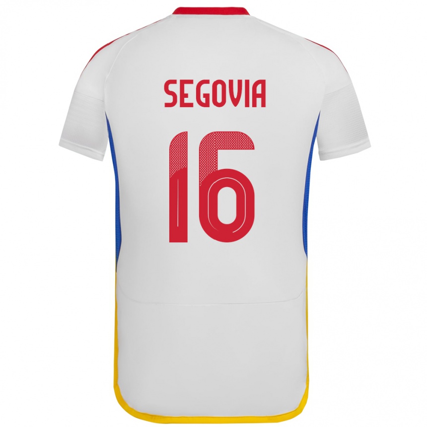 Men Football Venezuela Telasco Segovia #16 White Away Jersey 24-26 T-Shirt