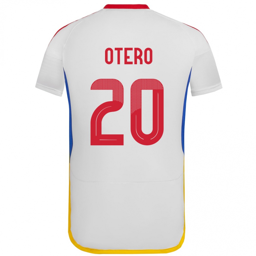 Men Football Venezuela Rómulo Otero #20 White Away Jersey 24-26 T-Shirt