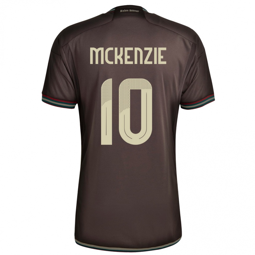 Men Football Jamaica Denzel Mckenzie #10 Night Brown Away Jersey 24-26 T-Shirt