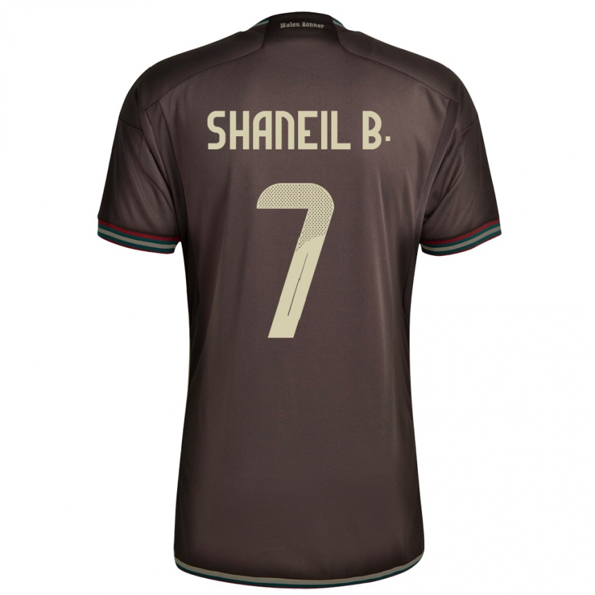 Men Football Jamaica Shaneil Buckley #7 Night Brown Away Jersey 24-26 T-Shirt