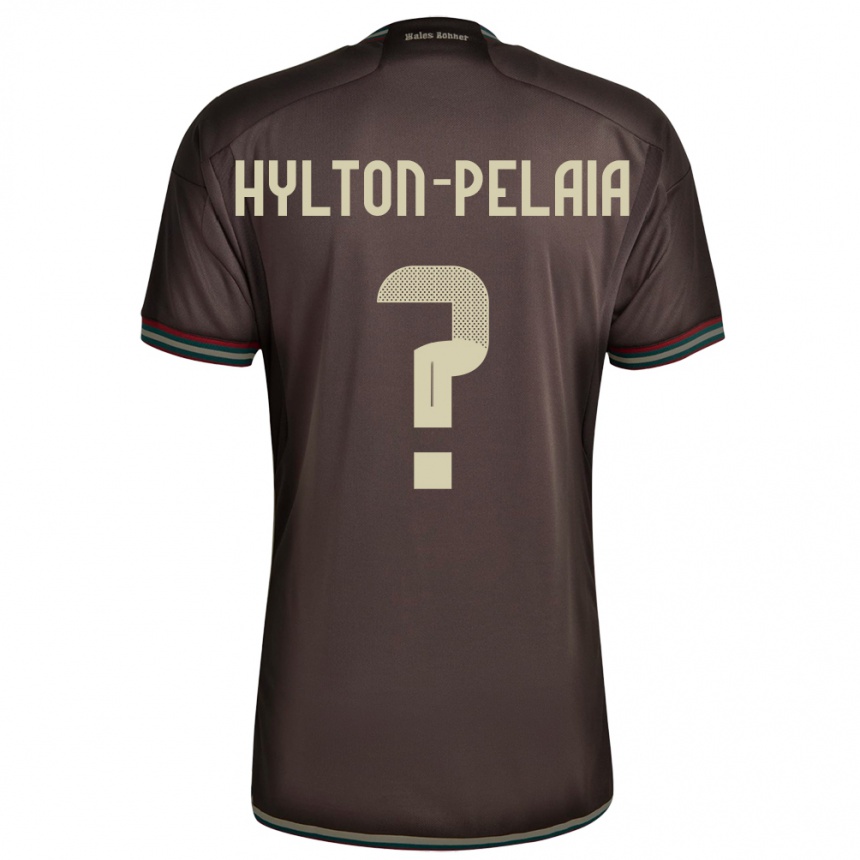 Men Football Jamaica Jayda Hylton-Pelaia #0 Night Brown Away Jersey 24-26 T-Shirt